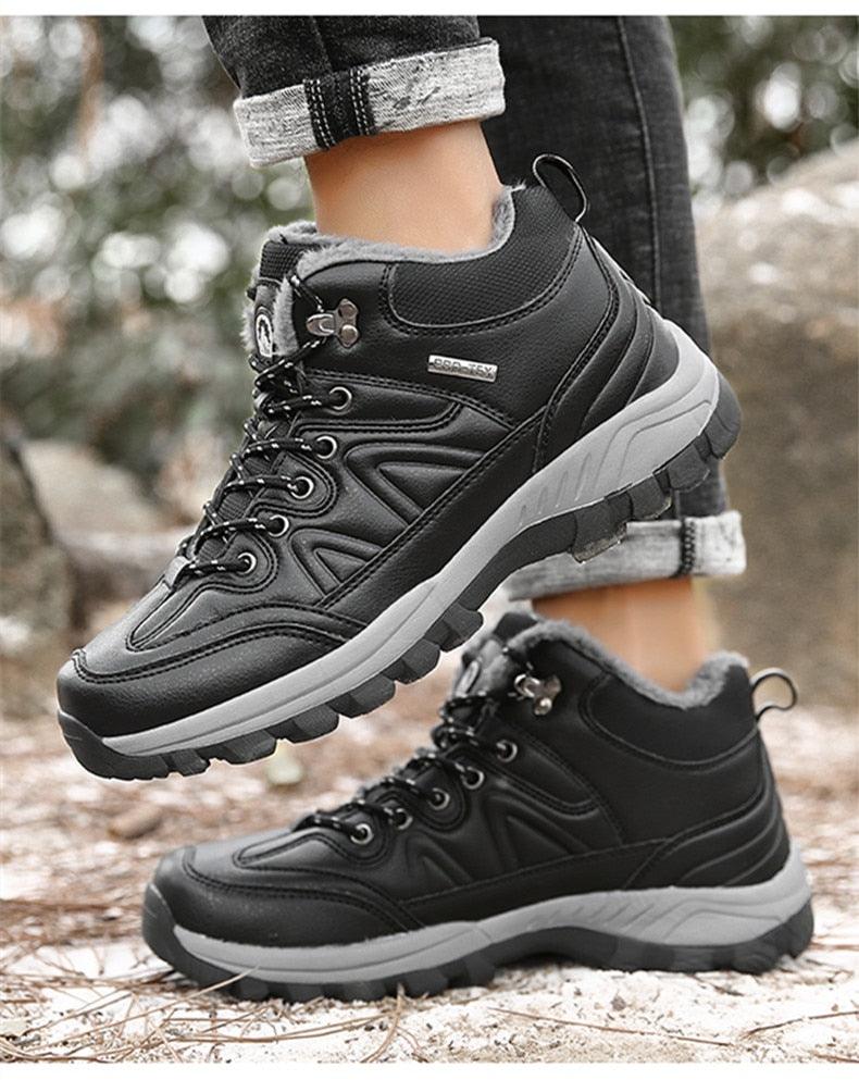 Men's Waterproof Fur-Lined Winter Hiking Boots