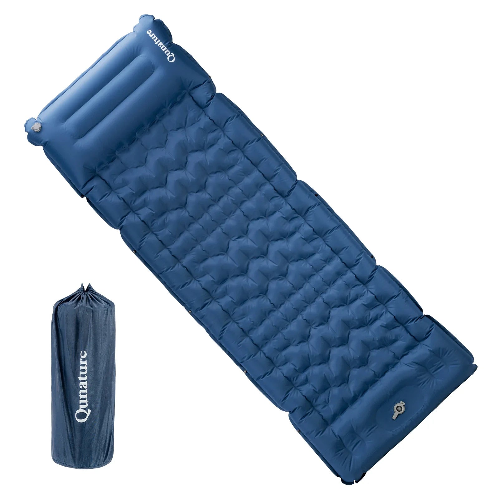 Ultra-Light Inflatable Sleeping Pad With Built-In Pillow