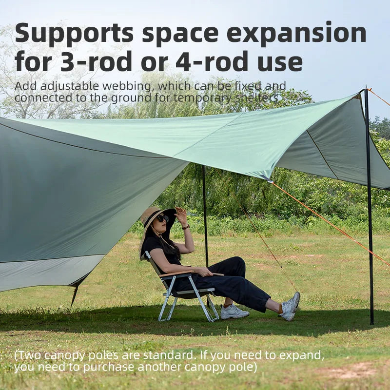 Waterproof UPF50+ Camping Canopy Sun Shelter Tent