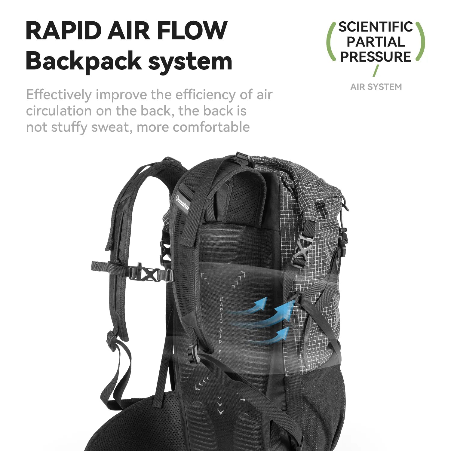 30-35L Lightweight Waterproof Large Hiking Backpack Daypack