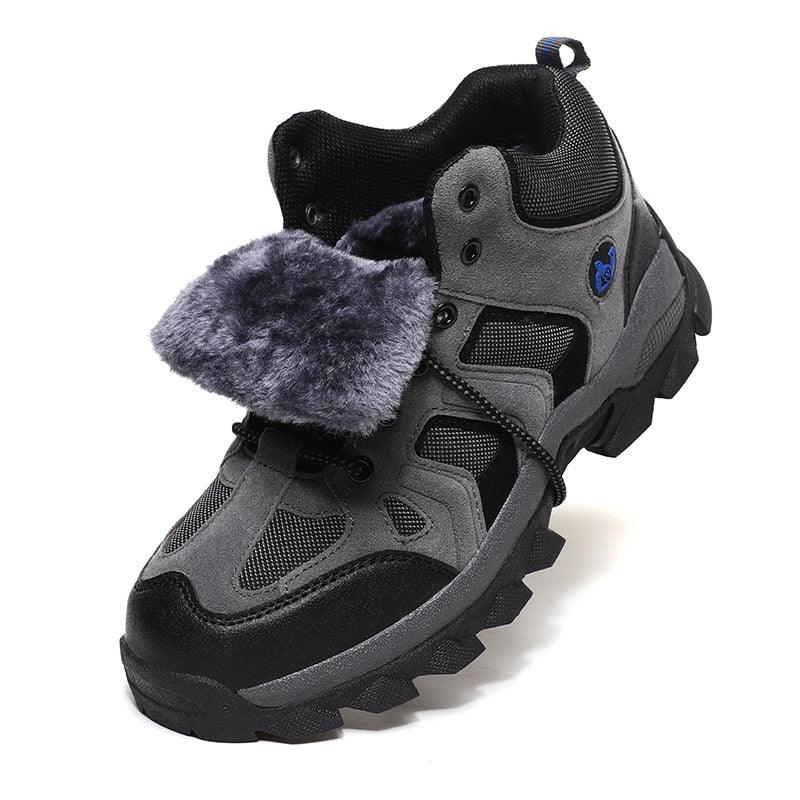 Men's Warm Fur Winter Hiking Boots