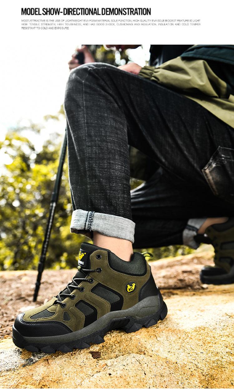 Men's Warm Fur Winter Hiking Boots