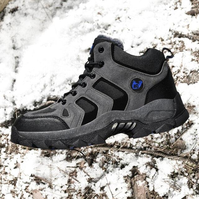 Men's Warm Fur Winter Hiking Boots