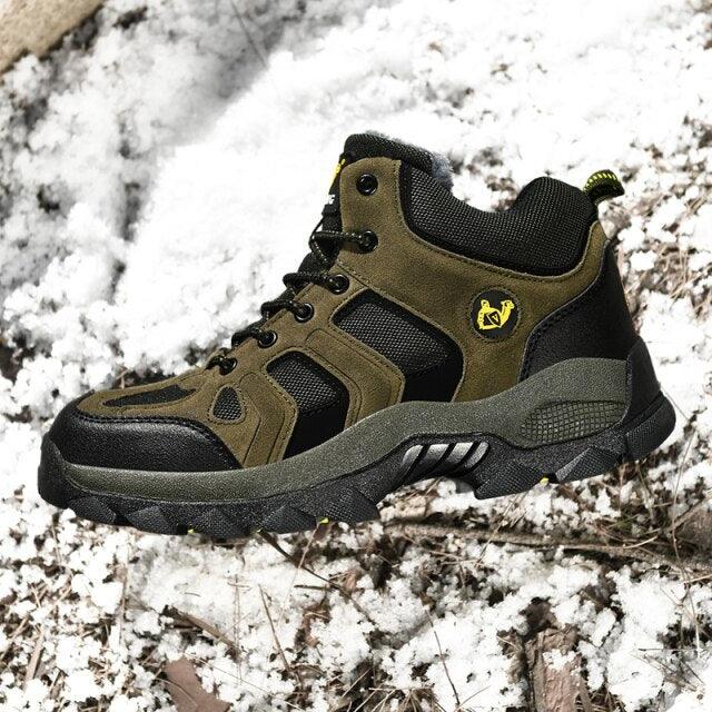 Men's Warm Fur Winter Hiking Boots