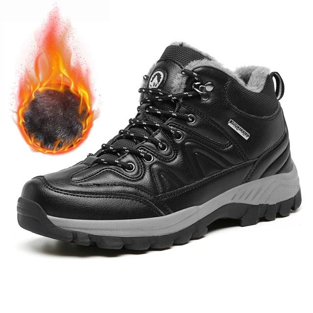 Men's Waterproof Fur-Lined Winter Hiking Boots