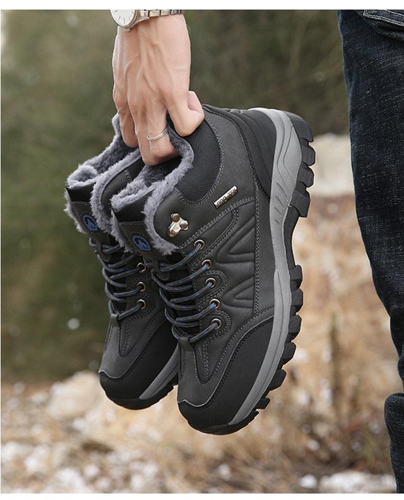 Men's Waterproof Fur-Lined Winter Hiking Boots