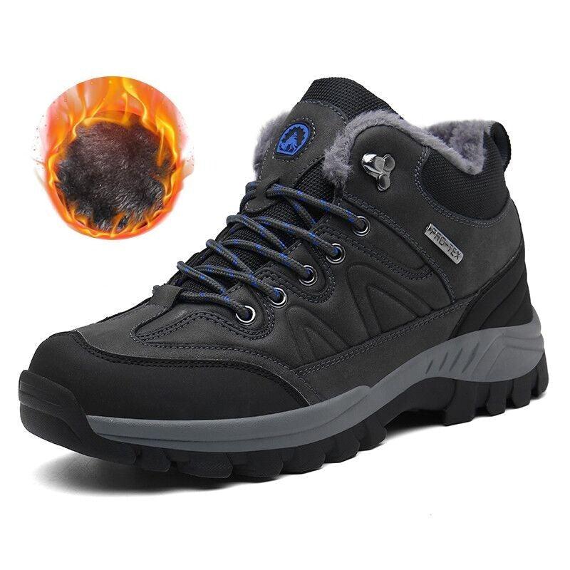 Men's Waterproof Fur-Lined Winter Hiking Boots