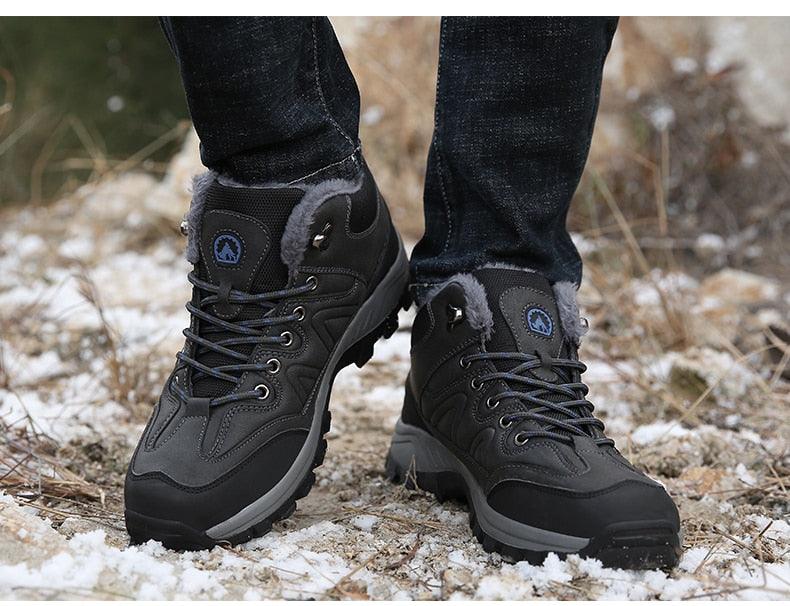 Men's Waterproof Fur-Lined Winter Hiking Boots