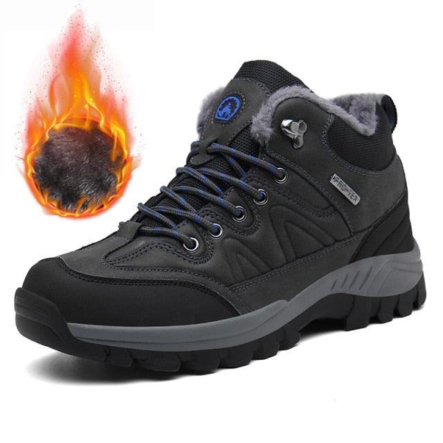 Men's Waterproof Fur-Lined Winter Hiking Boots
