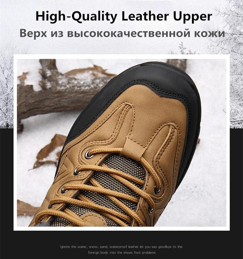 Men's Waterproof Fur-Lined Winter Hiking Boots