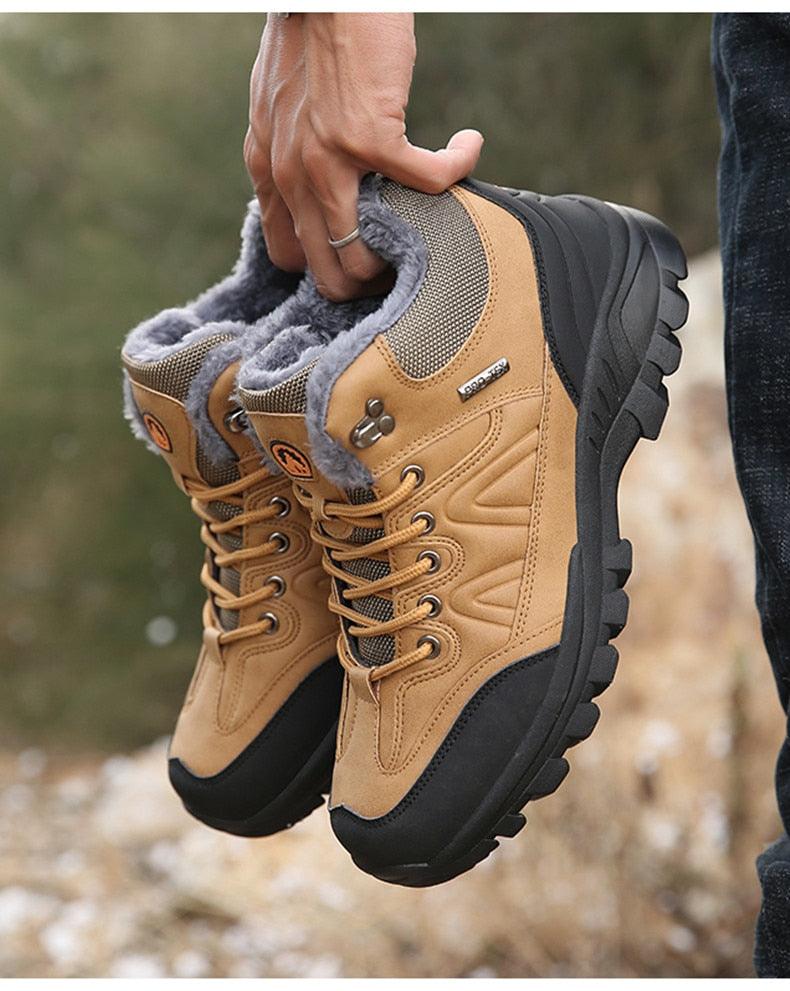 Men's Waterproof Fur-Lined Winter Hiking Boots