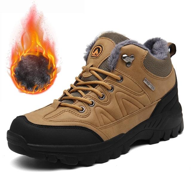 Men's Waterproof Fur-Lined Winter Hiking Boots