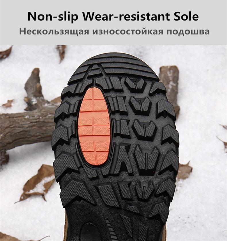 Men's Waterproof Fur-Lined Winter Hiking Boots