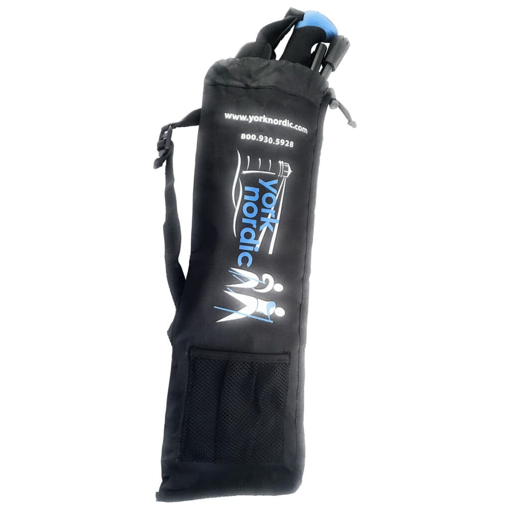 Folding Walking Hiking Poles With Rubber Feet Bag