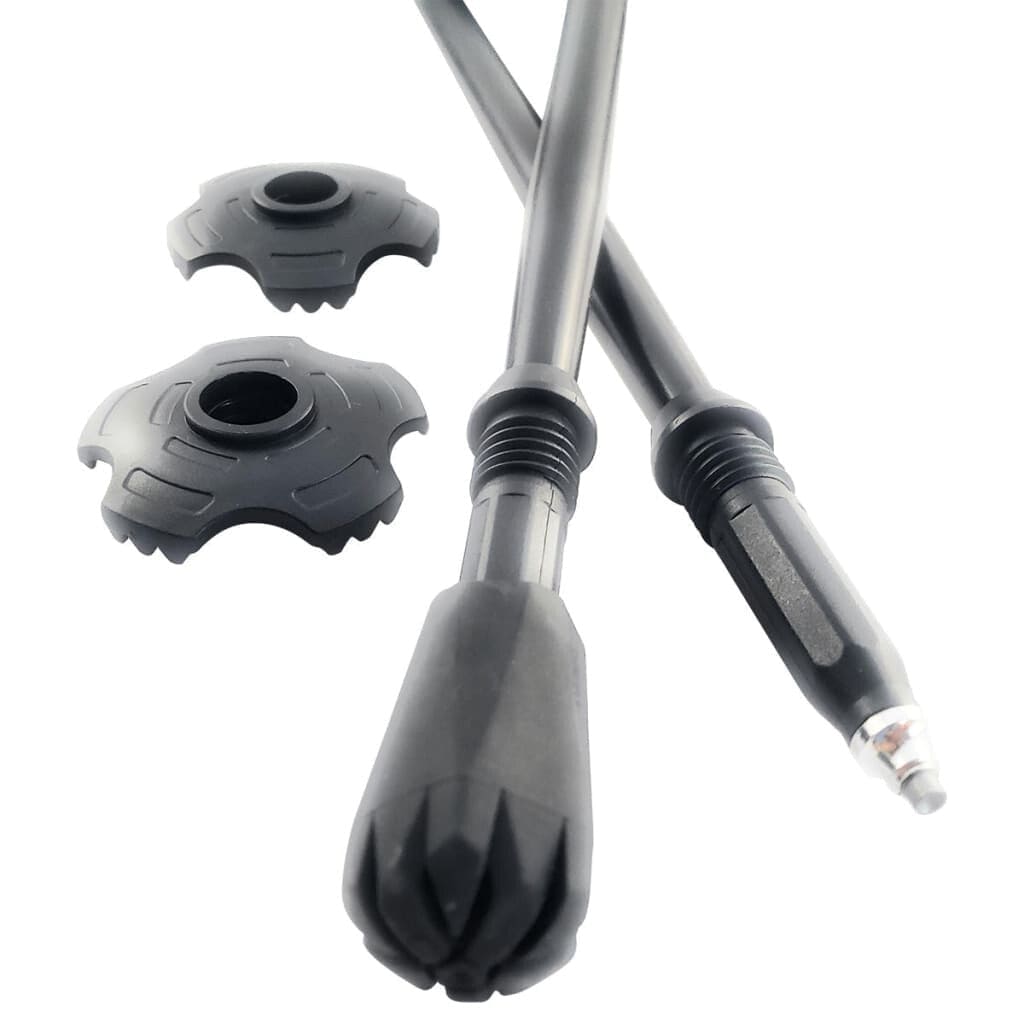 Folding Walking Hiking Poles With Rubber Feet Bag