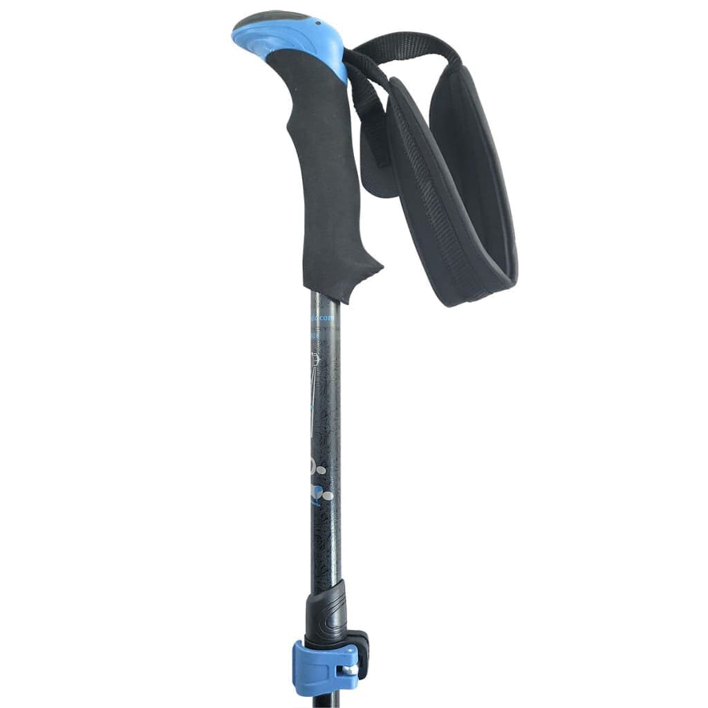 Folding Walking Hiking Poles With Rubber Feet Bag